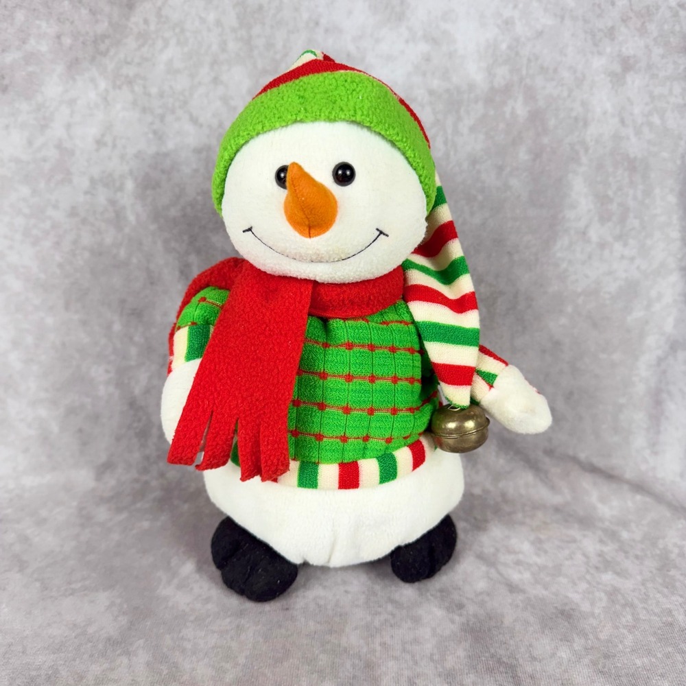 Vtg Kids of America Snowman Animated Plush Dancing Sings Let It Snow Jingle Bell